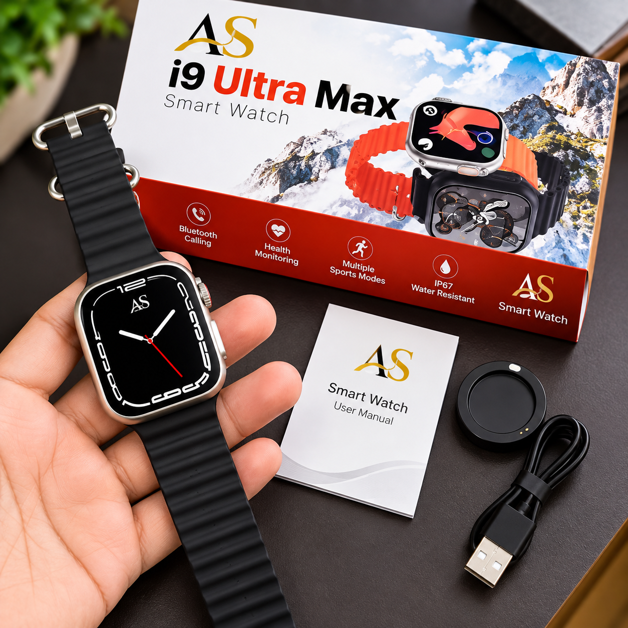 I9 Ultra Max Smart Watch 2.19 Inch Full Touch Smartwatch Wireless Charging Bluetooth Call Watch Sport Woman Men Smartwatch