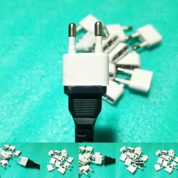 3,6,12Pcs US UK To EU Plug Converter Universal Switch Converter EU Charging Flat To Round European Plug Adapter Converter For Electrical US To EU Plug Connector Adaptor USA To Europe Travel Wall AC Outlet