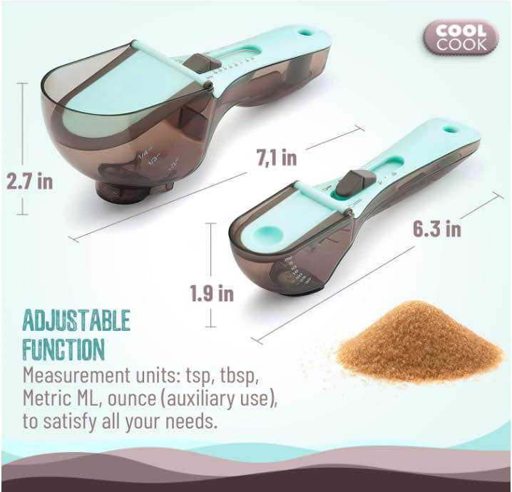2 Pcs Measuring Spoon Set | Kitchen Measuring Spoons | Cooking & Baking Measuring Spoon Set | Accurate Measurement Tools