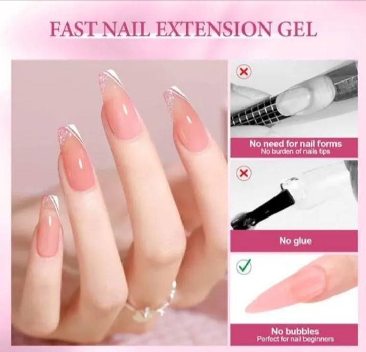 Polygel for Nail Art 15ml/30ml with 5 Nail Shapers Poly Gel  for Nail Extensions
