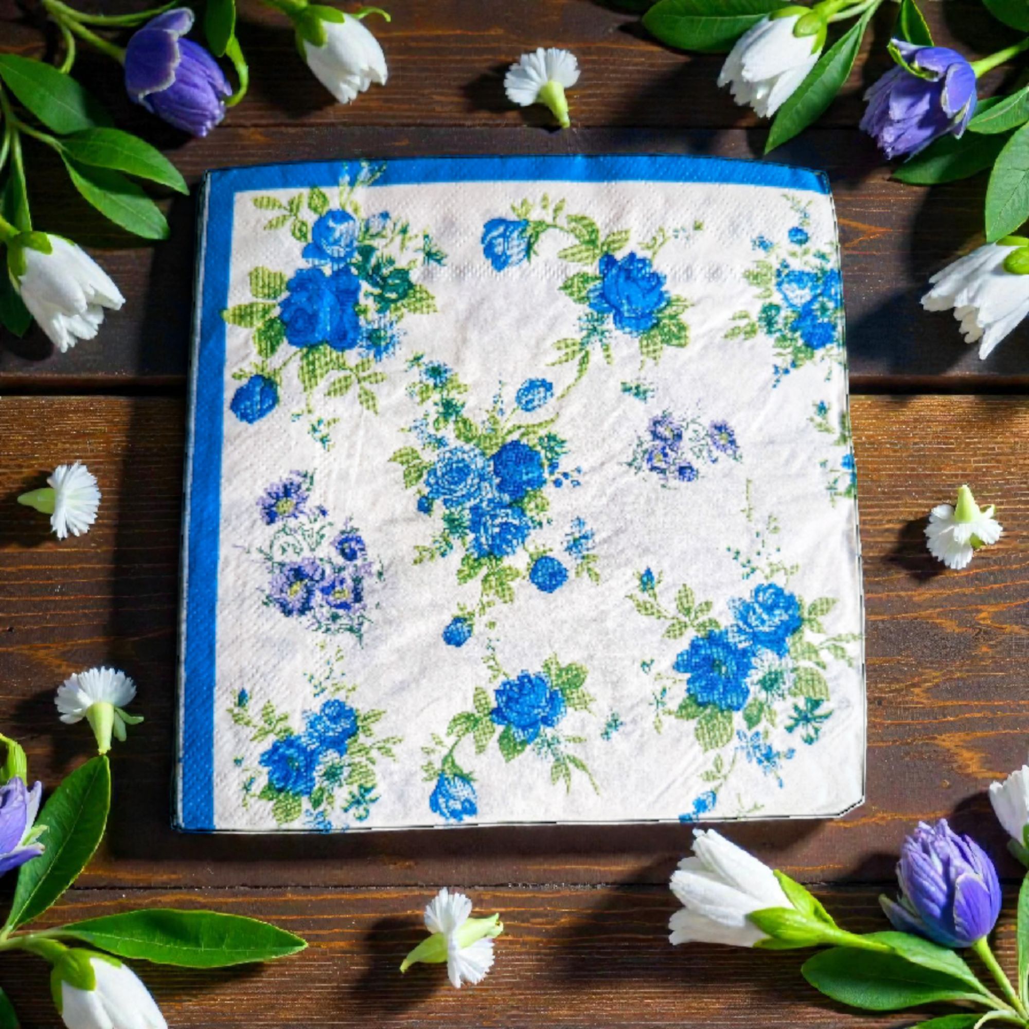 33cm 2-Ply Flower Decoupage Napkins for Home Decor Premium Quality Hot Sale