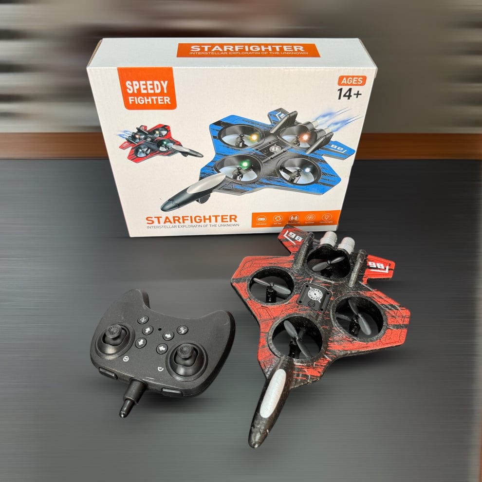 Fighter Jet Remote Control Airplane Toy for Kids | RC Fighter Jet Plane with Lights & Long Range | 360 Flip Stunt Roll & Rechargeable Remote Control Aircraft