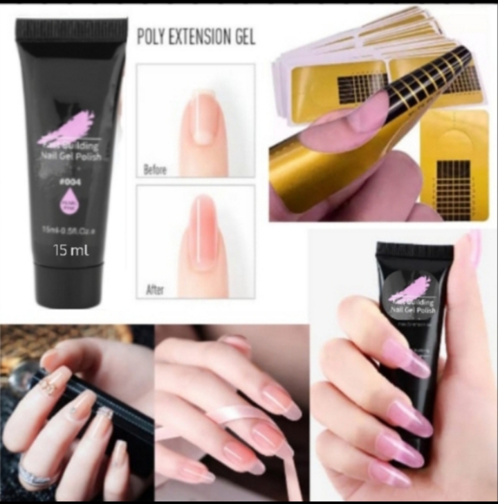 Polygel for Nail Art 15ml/30ml with 5 Nail Shapers Poly Gel  for Nail Extensions