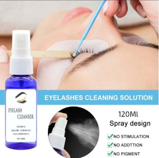 Eyelash Cleaner Spray Gentle Deep Lash Cleaning for Eyelash Extensions 120ml