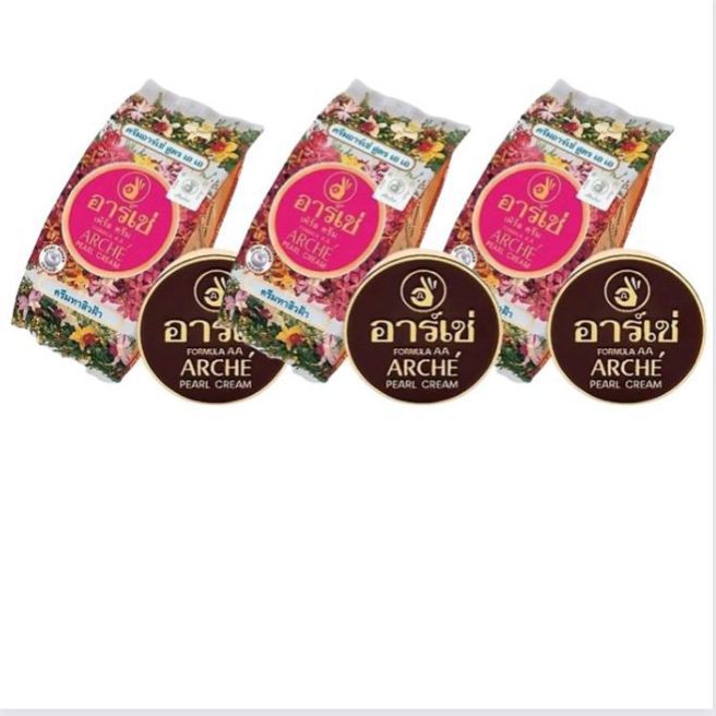 Pack Of 3 Arche Pearl Beauty Cream Thailand Cream 3 Gm