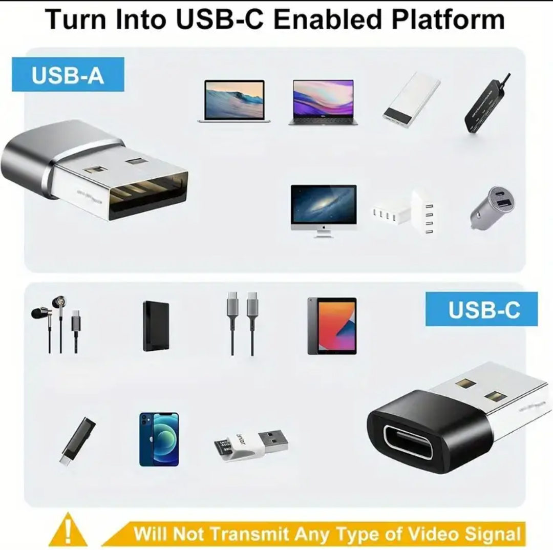 USB C Adapter USB A Male to USB Type C Female Connector Type-c Adapter | OTG Type C Female To USB A Male Converter