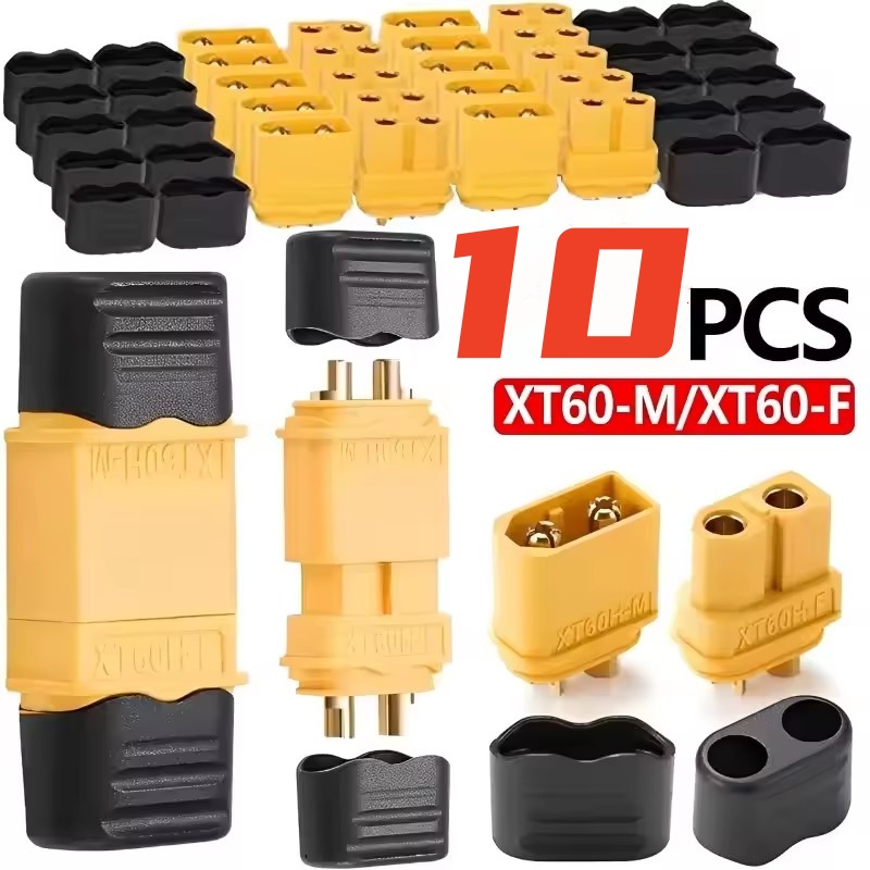 Male & Female Connector XT60 XT90 Plugs Wire Cable Connectors Adapter with Sheath Housing for RC Battery Car Airplane