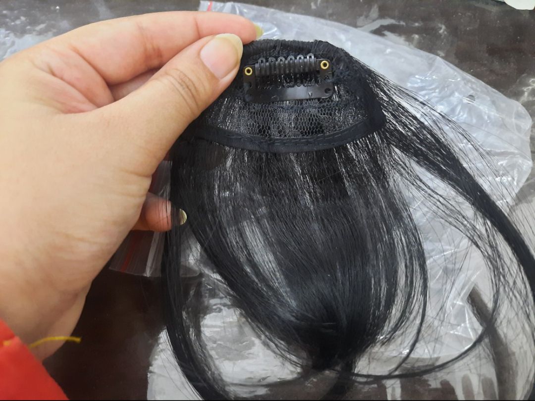 Stylish clip in hair extension fringe front hair bangs - short front hairs