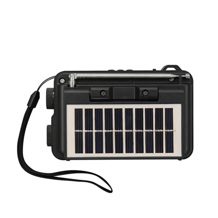 MINI Radio with Solar Pocket FM AM SW Radios Receiver Built-in Speaker Wireless Bluetooth Music Player with LED Light,A
.