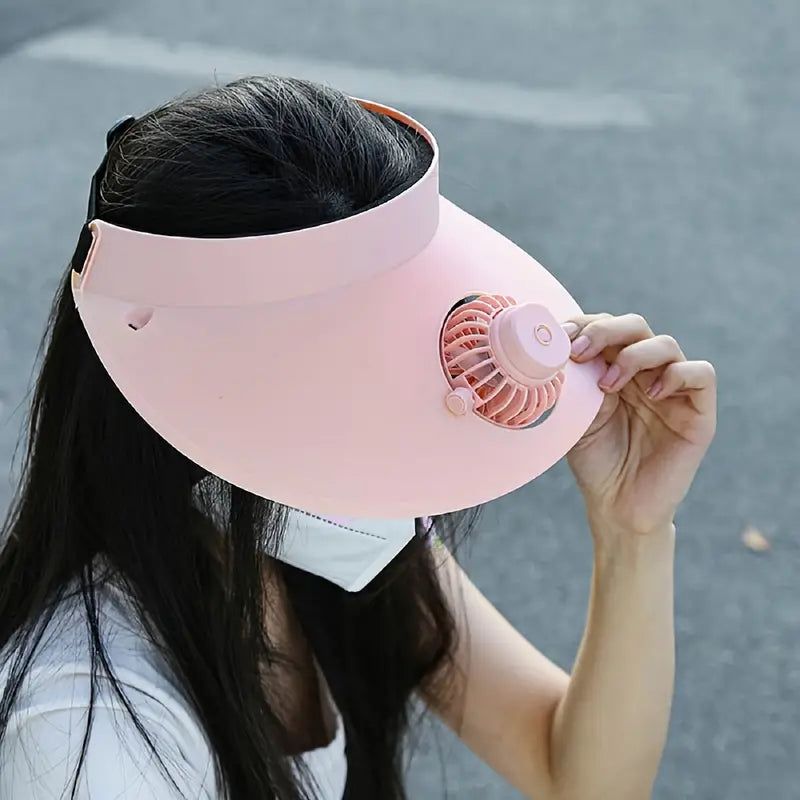Rotating Fan hat | Chargeable Fan Cap