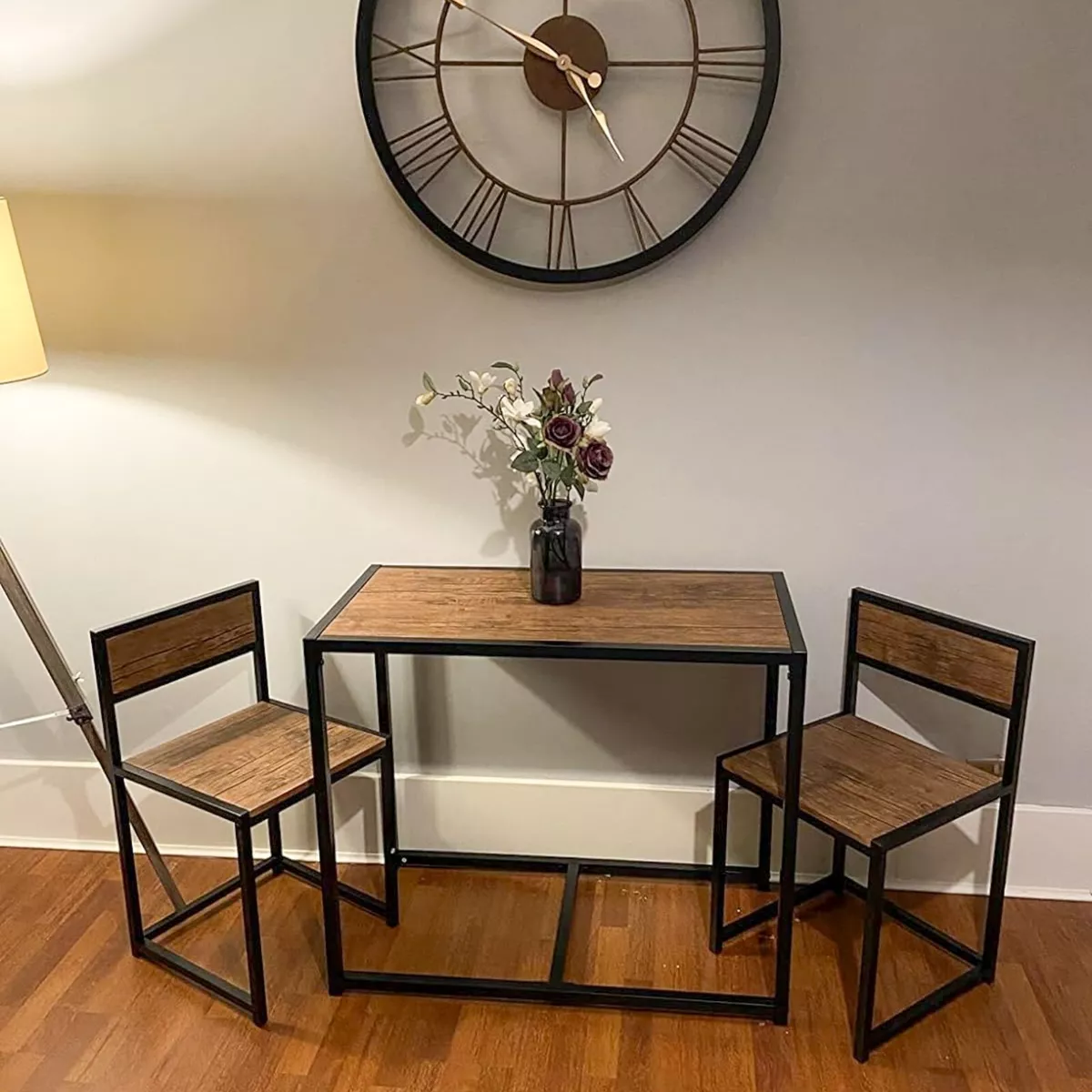 Small Dining Table 2 Chairs Kitchen Furniture Set Space Saving Breakfast Table Customized