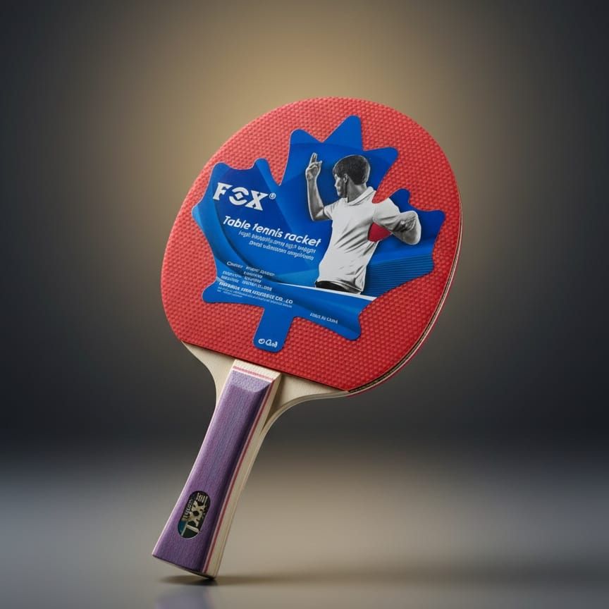 Focus Evolution Performance Level Table Tennis Racket 1 Pc Using Tournament Approved Rubber Wood Material Straight Handle Professional Grade For Players And Enthusiasts Competitive Play