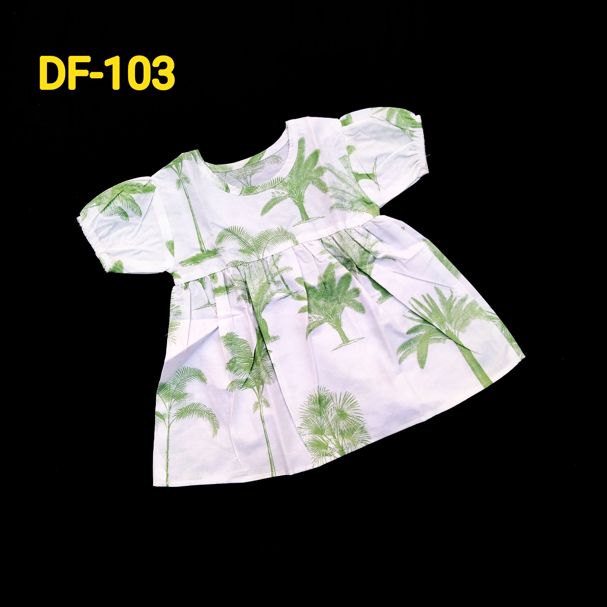 Pack Of 3 Multi-Color Printed Cotton Frock For Girls (Random Design)