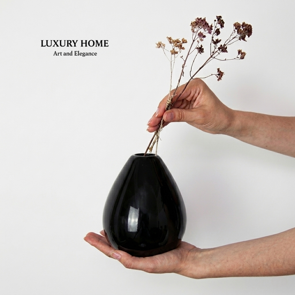 Modern Vase | White Tear Drop Vase | Small Bud Vase | Ceramic Pots | White Vases | Trends Home Decor