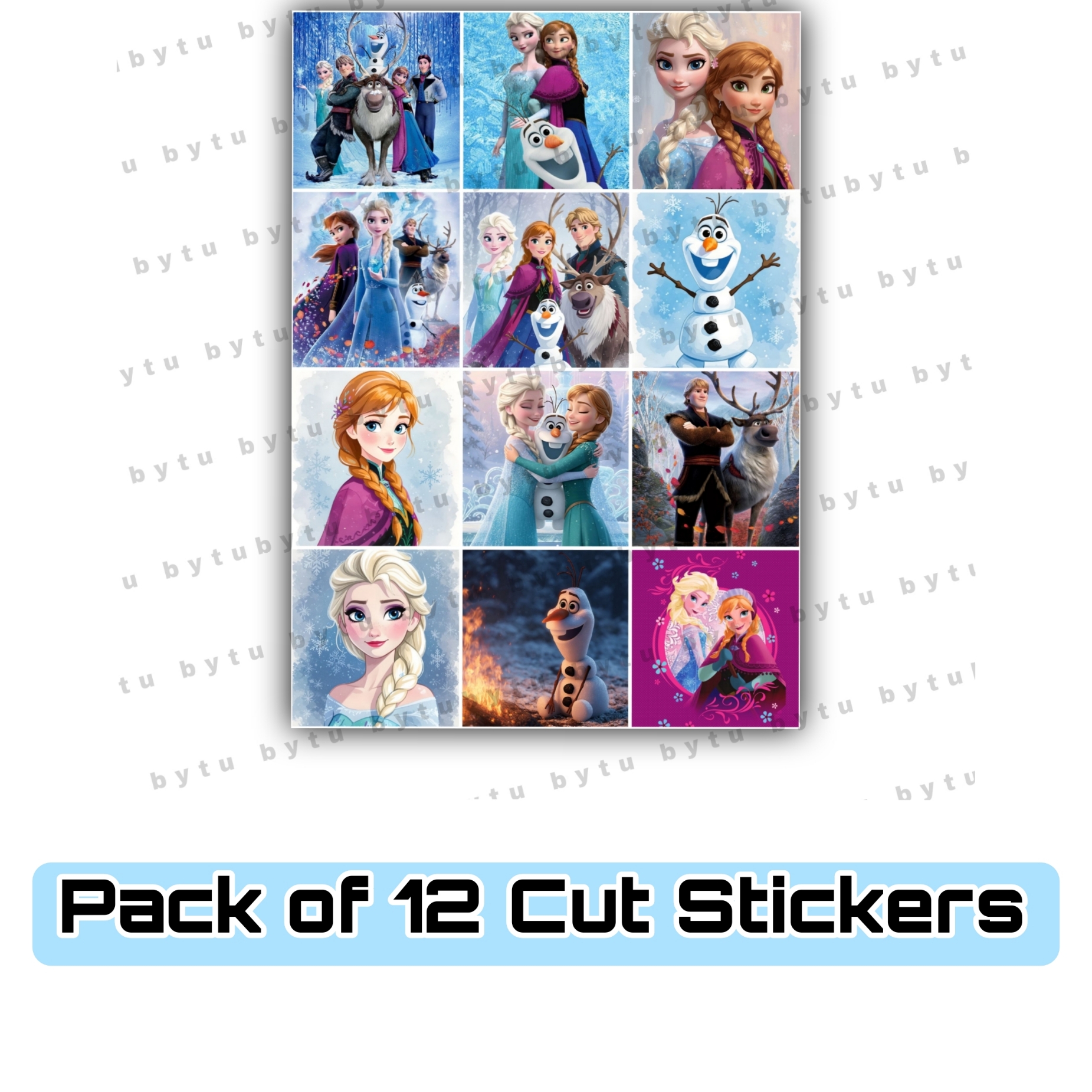 Frozen Sticker Notebook Disney Frozen Elsa Stickers UNCUT Poster Cards Big Cut Stickers ...