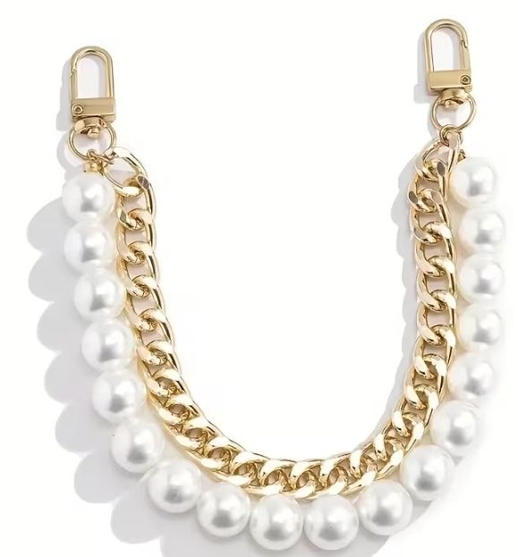 Pearl Chain Straps For Handbags - Fashion Accessories For Handbags Handles - Metal Chain Jewellery Accessories