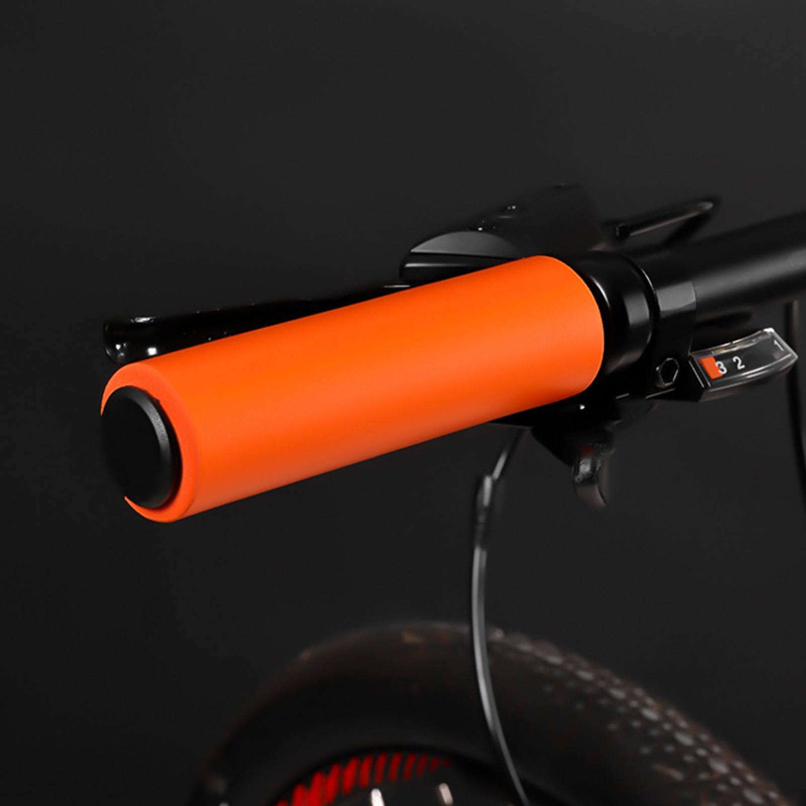 Mountain Bicycle Handlebar Cover Grips Silicone Anti Skid Shock Absorbing Comfortable Cycling Accessories For Outdoor Riding