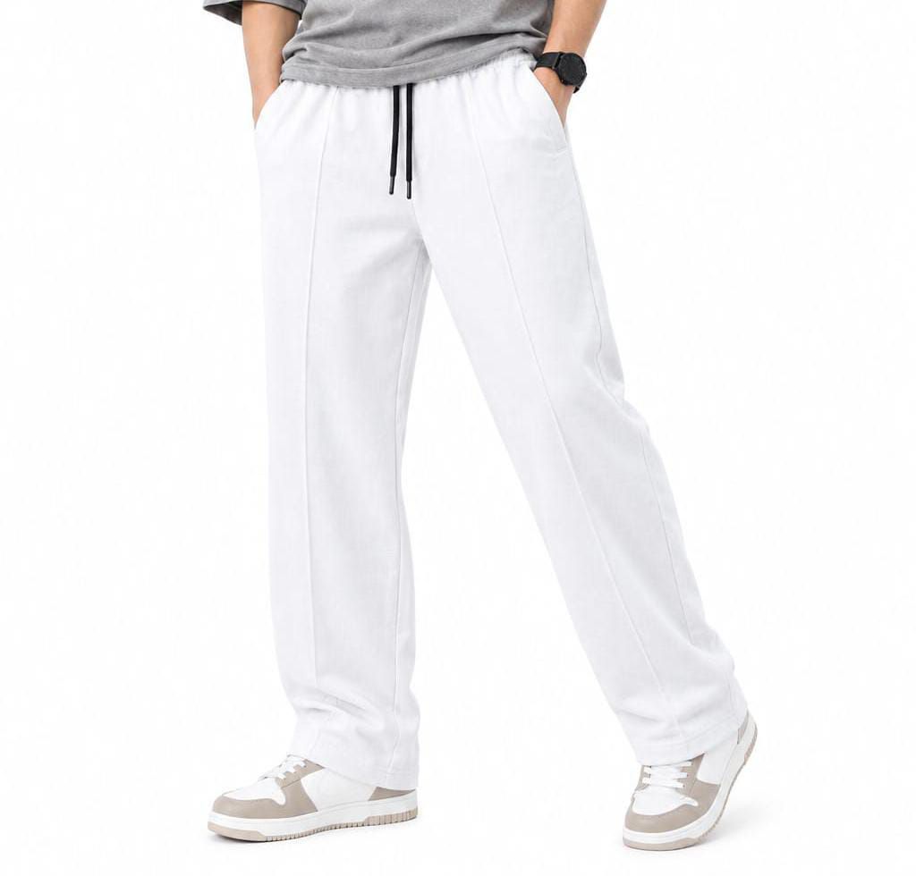 Men's Baggy Lining Trouser Old Money Style Trouser /Korean Style Trousers, Loose Fit Trousers Wide Leg Trouser.