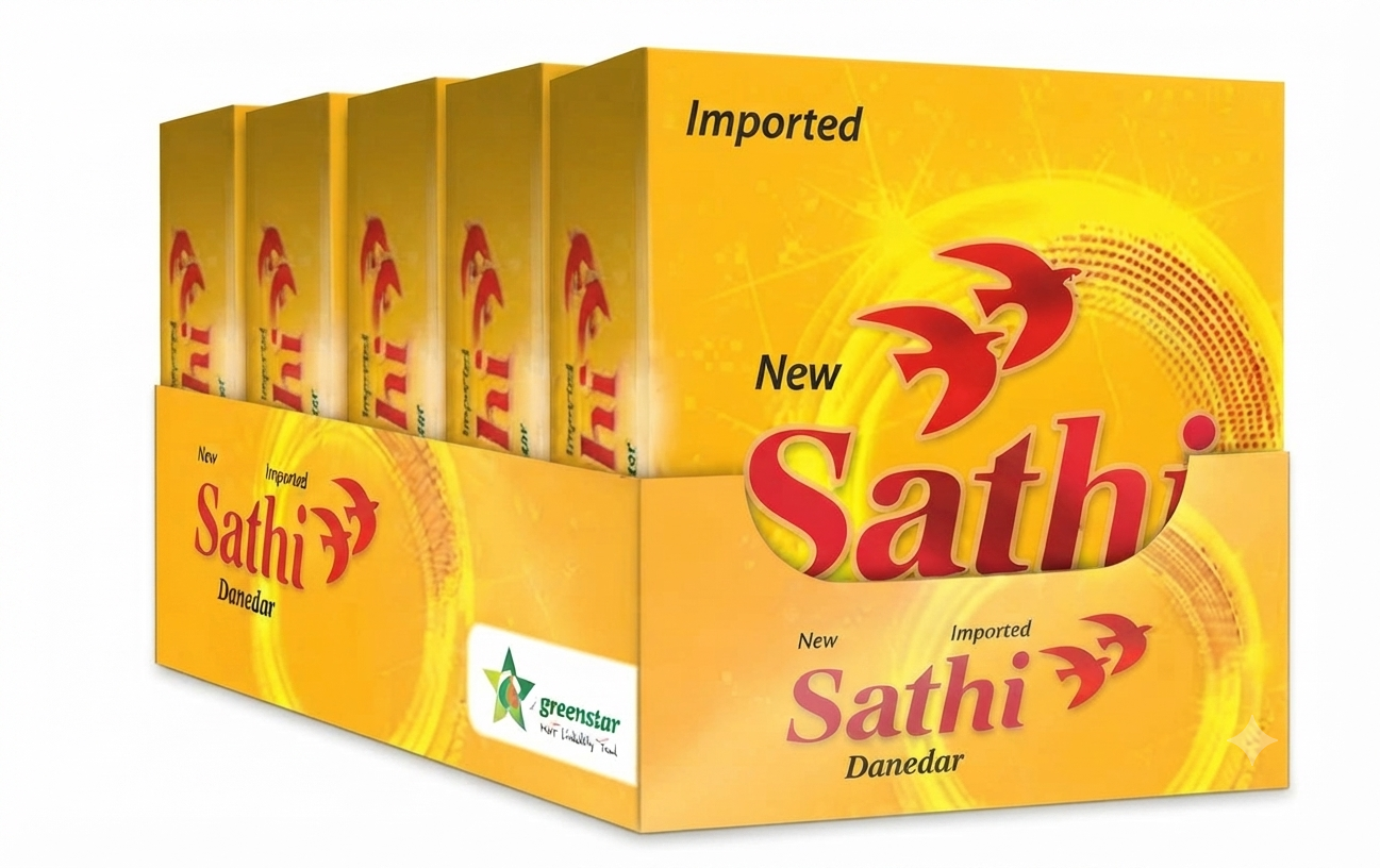 Sathi Danedar Condoms 4 Pieces Dispenser Pack of 6 Lubricated Natural Latex for Protection & Comfort