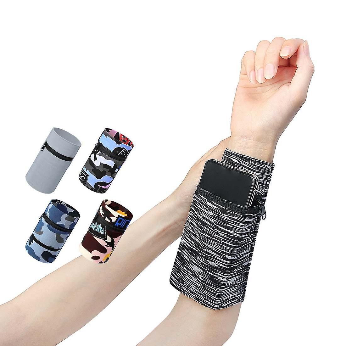 Best Zipper Running Bags Lightweight Wrist Wallet Pouch for Phone Key Card Sweatband GymWrist Mobile Pouch/Mobile Protector/Sports Arm Bag/Arm bag for Mobile Phone/waist mobile pouch/phone wrist pouch/mobile pouch wrist belt waist /mobile pouch