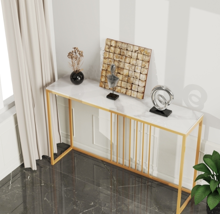 Marble and metal console table for every Room like entry way hallway