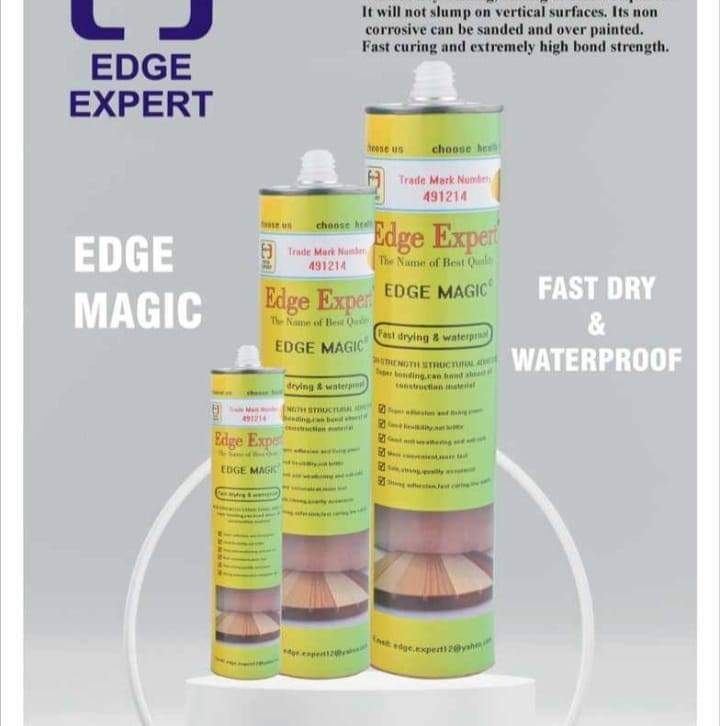 Edge magic glue: 300ml super strong bonding glue for Glass, Metal, Wood: No nails , screws or Drilling required | strong bonding and fast drying glue for all materials