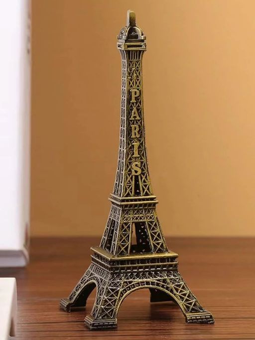 Eiffel Tower Statue Decor 5 Inches Mini Metal Eiffel Tower Model Figurine for Souvenirs, Cake Table Decor, Gifts, Party, Home Decoration Showpiece