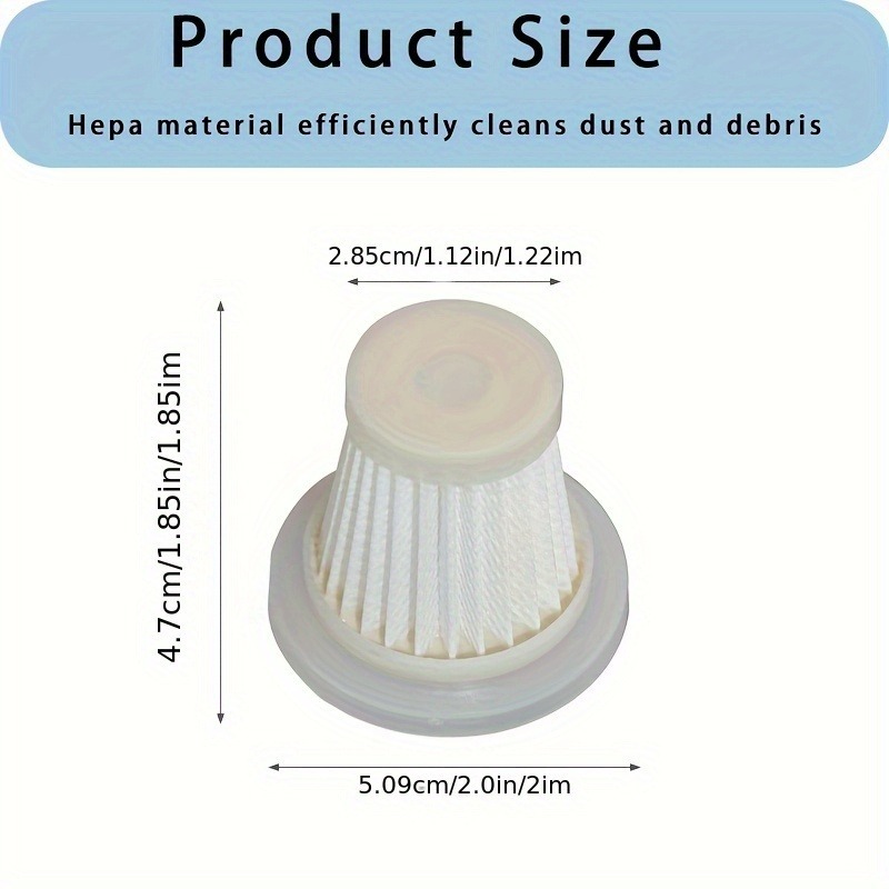 5pcs Vacuum HEPA Cleaner Filters,Reusable High-Efficiency Dust Bags,Universal Fit for Home Car,Cleaning Accessories  Set.
