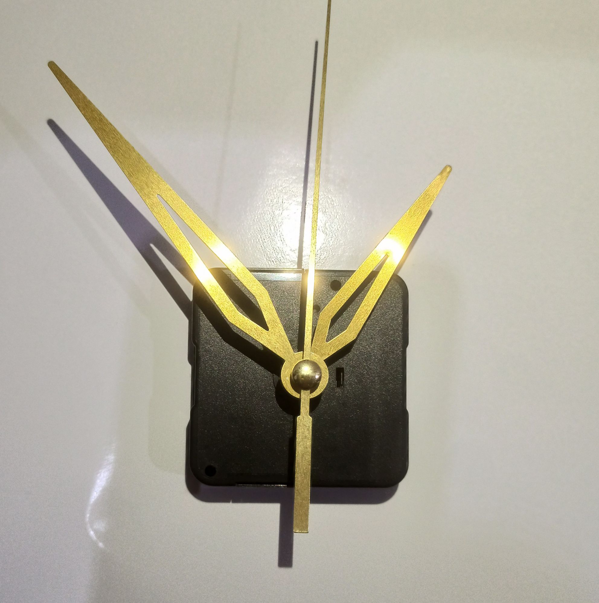 Wall Clock Hands - Golden Metallic Cut Design (Hands Only)