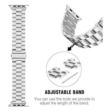 Rolex Chain Straps For Smart Watch 42mm/44mm/45mm/49mm - Premium Quality Rolex Stainless Steel Chain Straps For Smart Watch