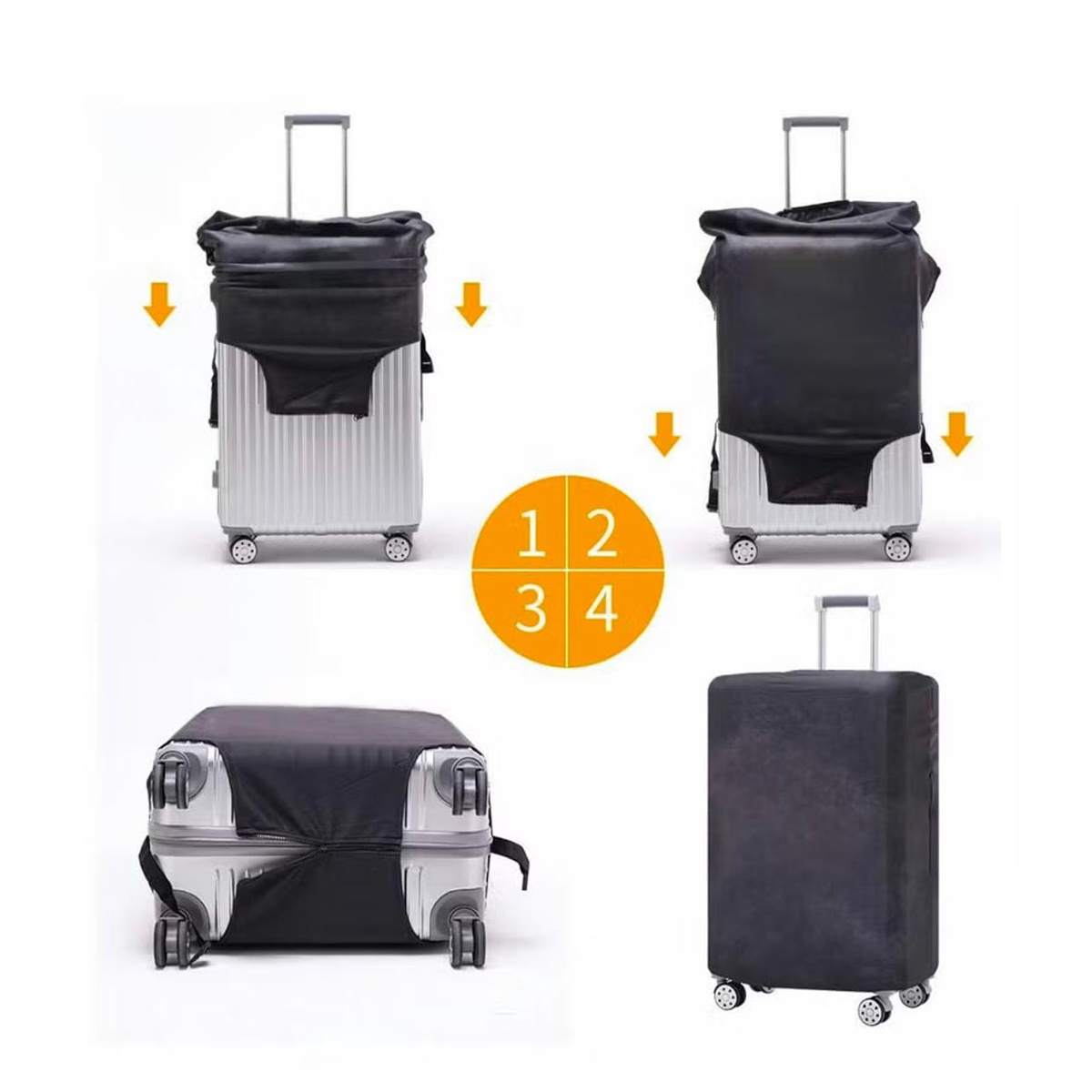Elastic Suitcase Cover Washable Anti Scratch Travel Luggage Protector Cover High Quality Multiple Color