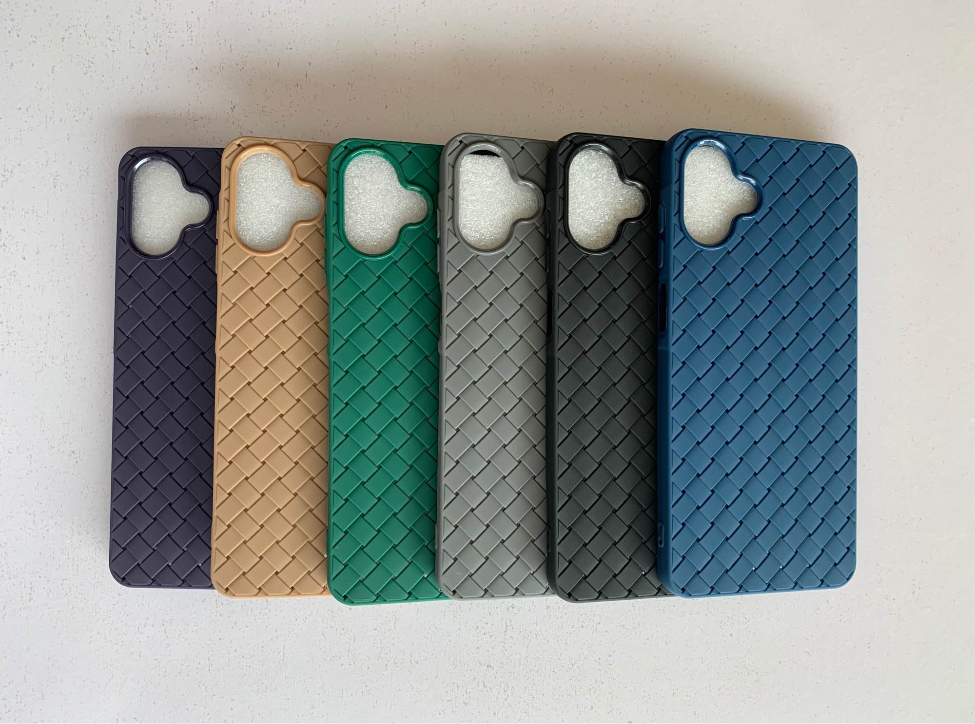 Samsung A07 Woven Design Soft Back Cover