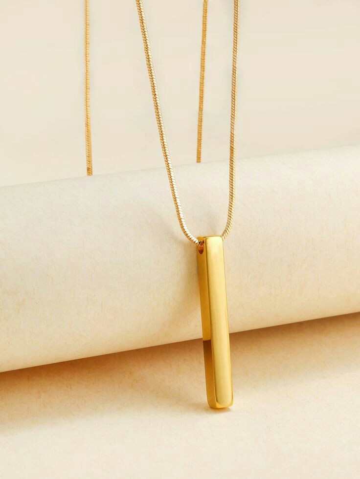 PACK OF 01 PREMIUM QUALITY SUPER FINE ITALIAN BAR LOCKET FOR MENS AND WOMENS NEW ELEGANT DESIGN