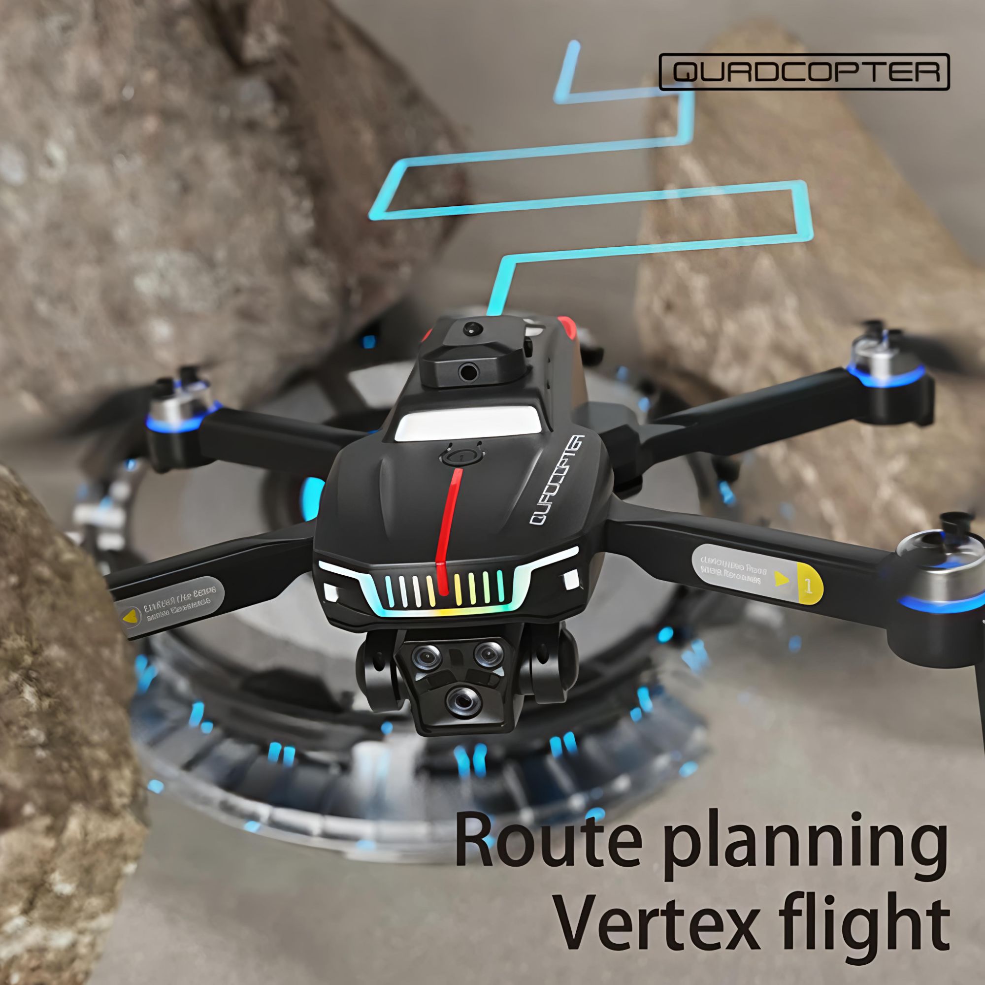 J6 Pro Drone HD Dual Camera Foldable RC Drone With Optical Flow Hover, Obstacle Avoidance, WiFi FPV, Brushless Motor, One-Key Take-off & Landing, Long Battery Life, Headless Mode