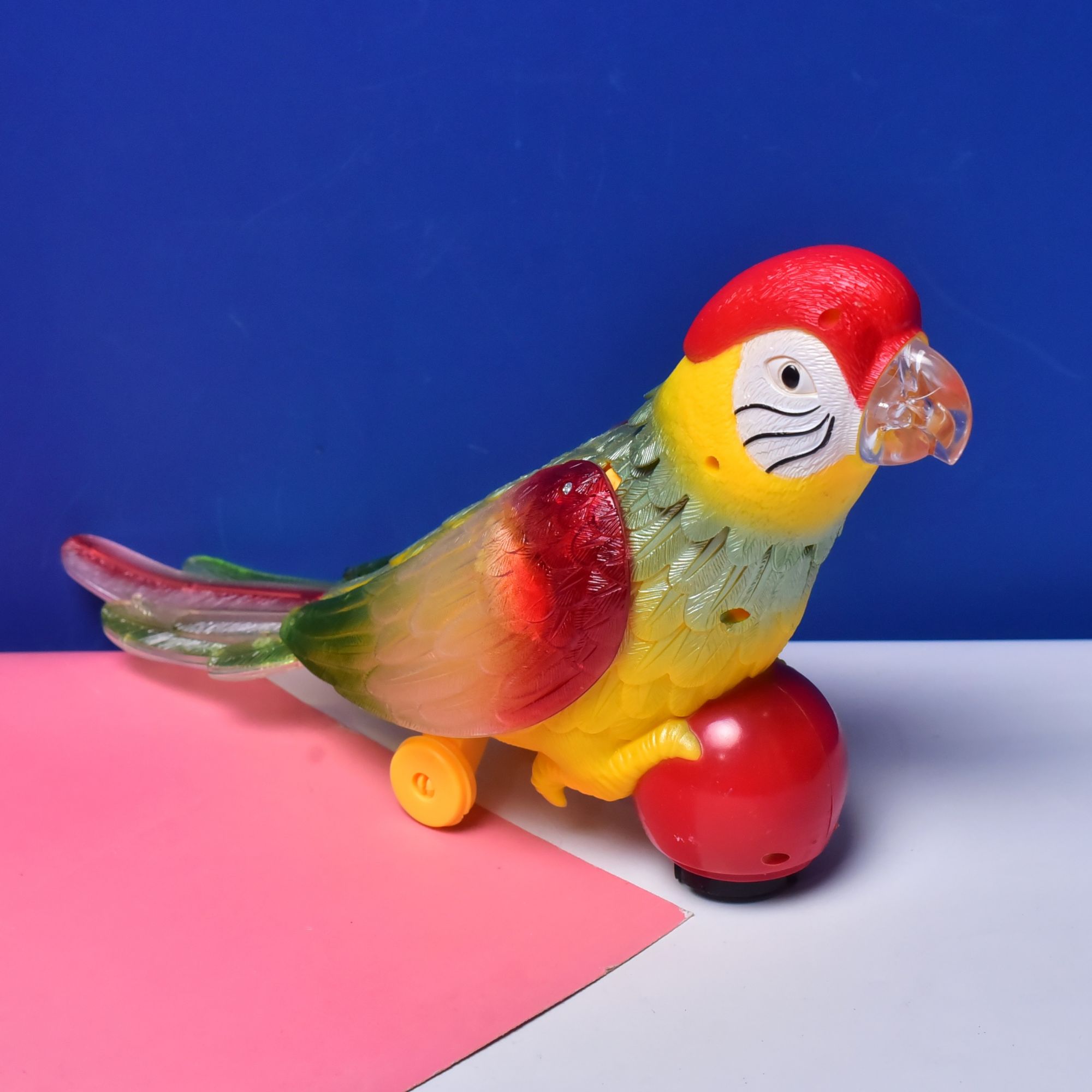 Parrot Model Toy Colorful Lighting and Dynamic Music Original Vocal Battery Operated