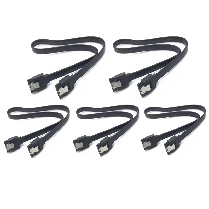 Cable 90 Degree SATA Cable SATA III 6Gbps Right Angle Data Cable for SSD, HDD, CD/DVD Drives, Hard Drive, Gaming PC, Desktop