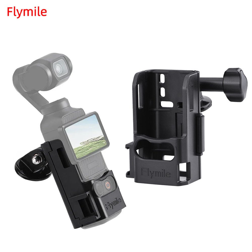 Flymile Extension Bracket Frame For DJI Osmo Pocket 3/Pocket 4 Mount with Cold Shoe Adapter Camera Photography Accessories