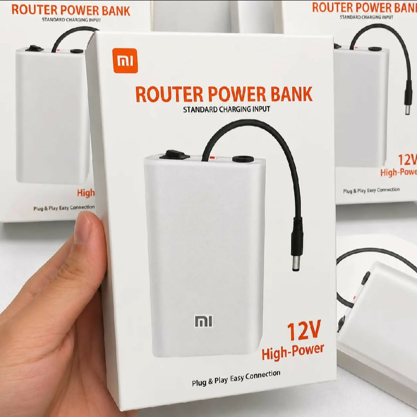 Xiaomi Mi 12V Router Power Bank 20000mAh UPS Backup Battery for WiFi Router | Plug & Play