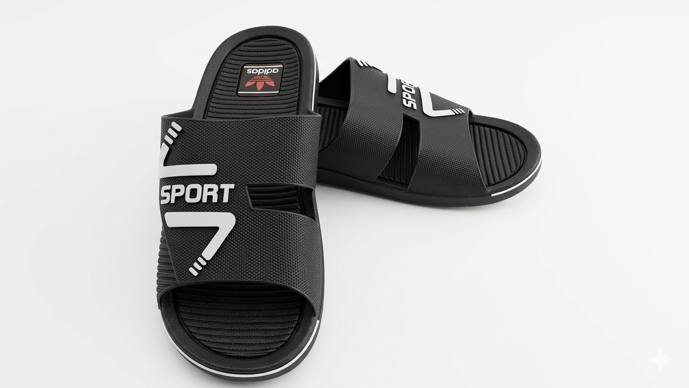 rubber nylon slippers shoes for men premium quality