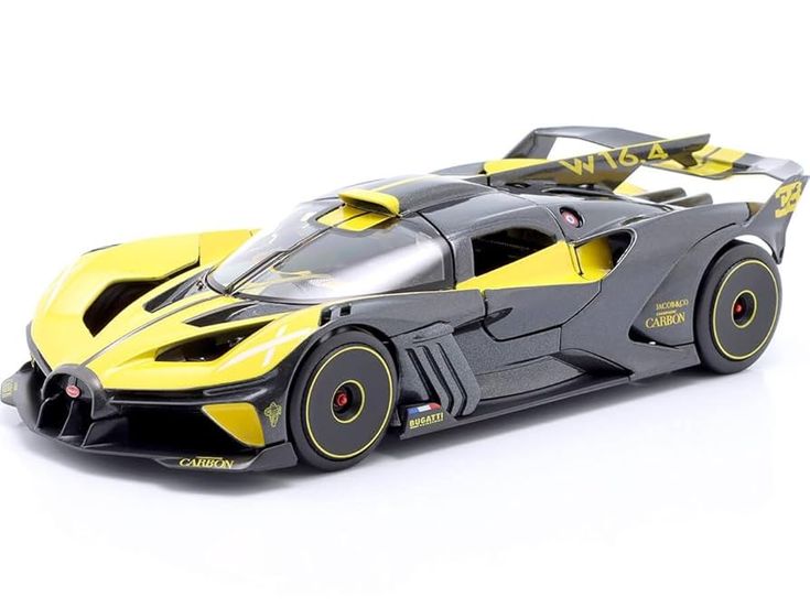 Bugatti Bolide Diecast Toy Car 1:64 Scale Metal Model Car for Kids & Collectors | Mini Sports Racing Car Pull Back Vehicle Toy | Premium Hypercar Design