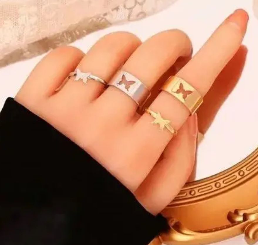 Adjustable Couple Ring For Women Jewelry Engagement Wedding