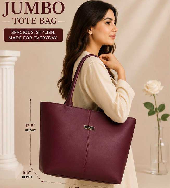 Ladies Tote Shoulder Bag – Premium Synthetic Leather Handbag | Large Capacity | 5 Colors Available