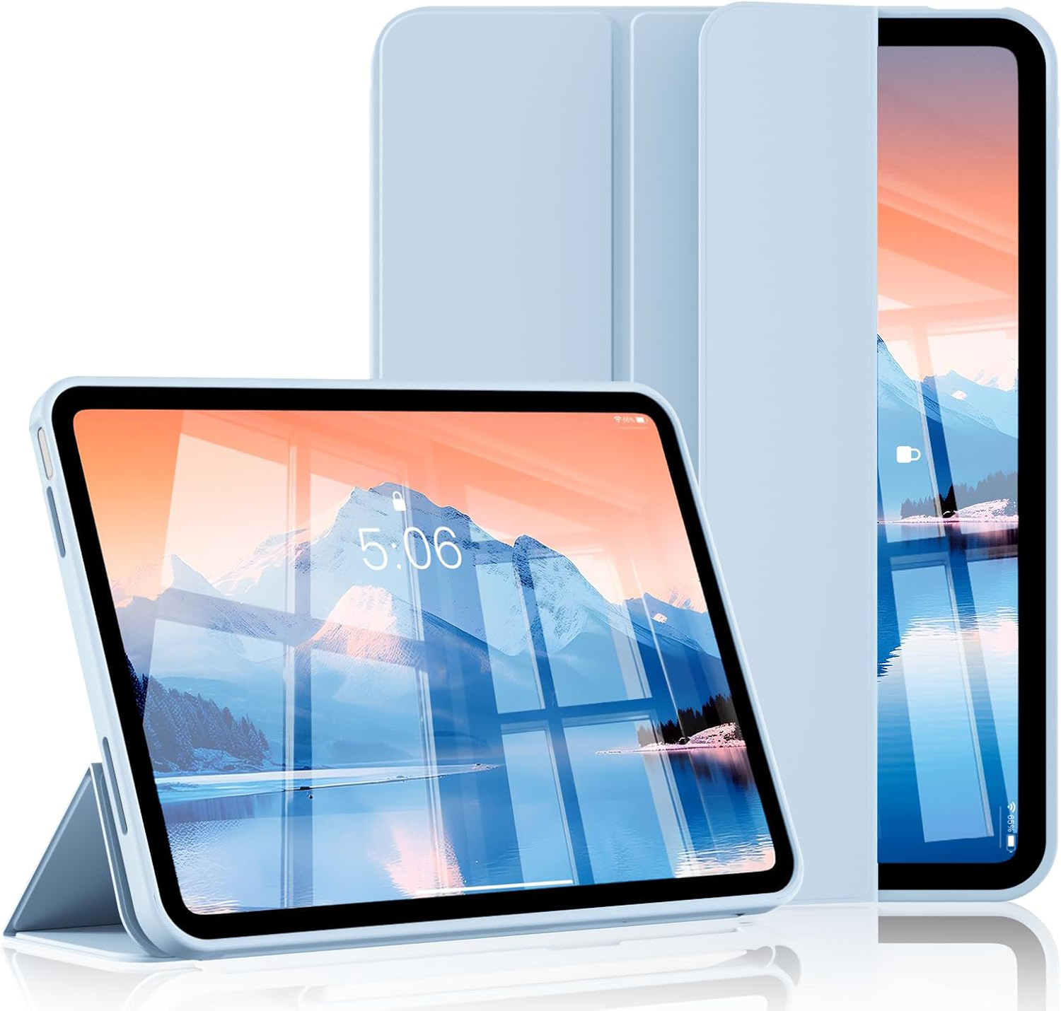 Case For   Tab A7 Lite A8 A9 A11 Plus Tab S7 S8 S9 S10 FE S6 Lite Magnetic Flip Stand Tablet Cover Soft Back Shell