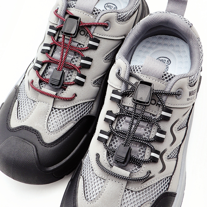 Elastic No Tie Shoelaces with Lock Buckle Stretch Quick Lace System for Sneakers Running Sports Shoes Adults Kids