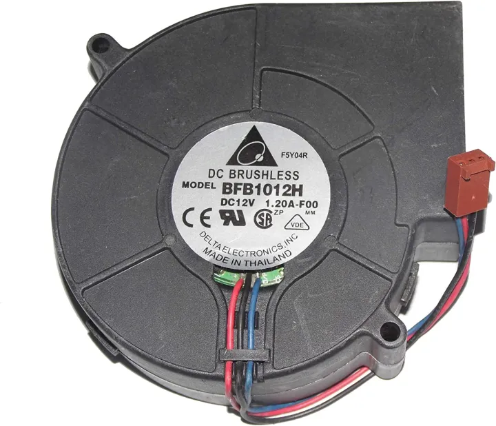 12V DC 1.2A - 1.35A High Quality Fast Cooling Blower Fan for PC, Incubator, Laptop, Peltier, Processor - Original High Speed Blower Fan - Size 97x93x33mm