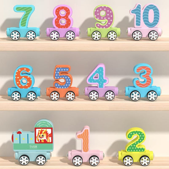 Magnetic Digital Number Train Toy For Kids