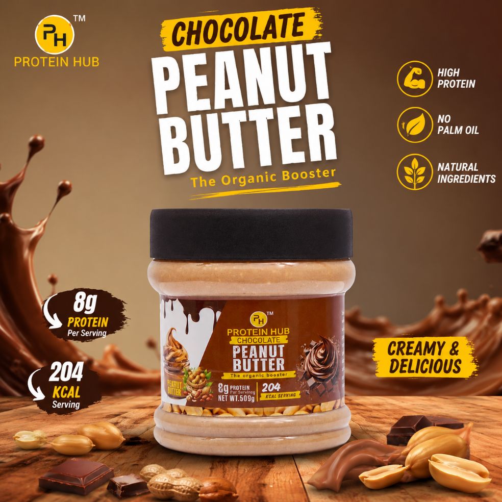 Protein Hub Chocolate Peanut Butter - 500 gm ( Half Kg )