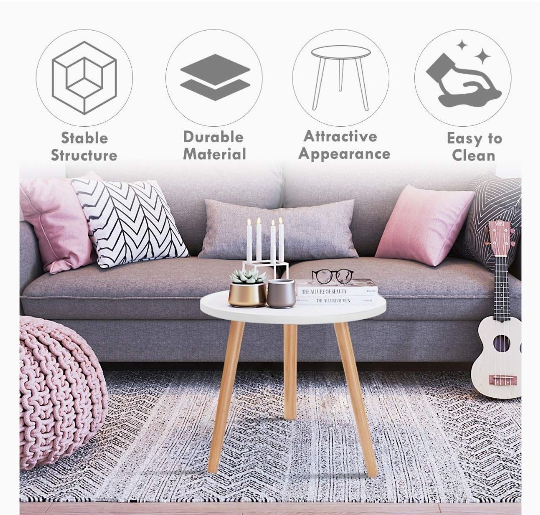 Side Table Stylish Round Coffee Table Sofa Table Haton Table (stool) Home Decor