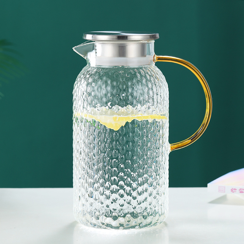 67oz Glass Pitcher with Steel Lid