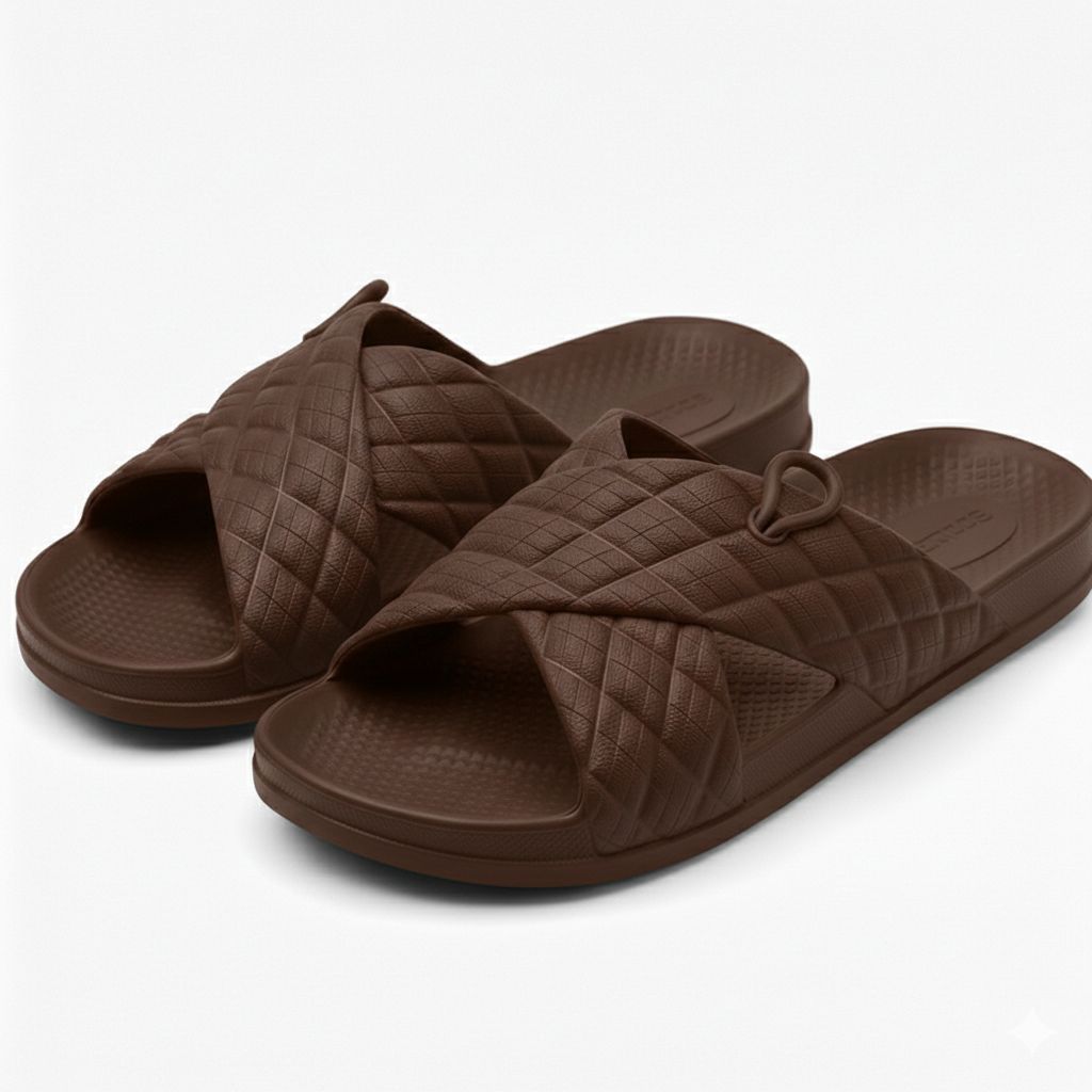 Soft Medicated Pure Rubber Casual house Slippers Non-Slip Stylish and Comfortable FlipFlops For Ladies Best for indoor use
